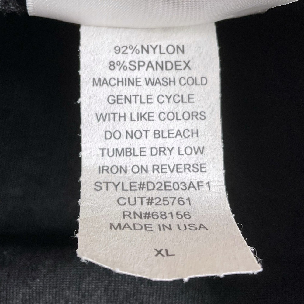 TapeMeasure Skirt Women XL Black A-Line Long Maxi Stretch Elastic Waist NWT VTG - Picture 10 of 16